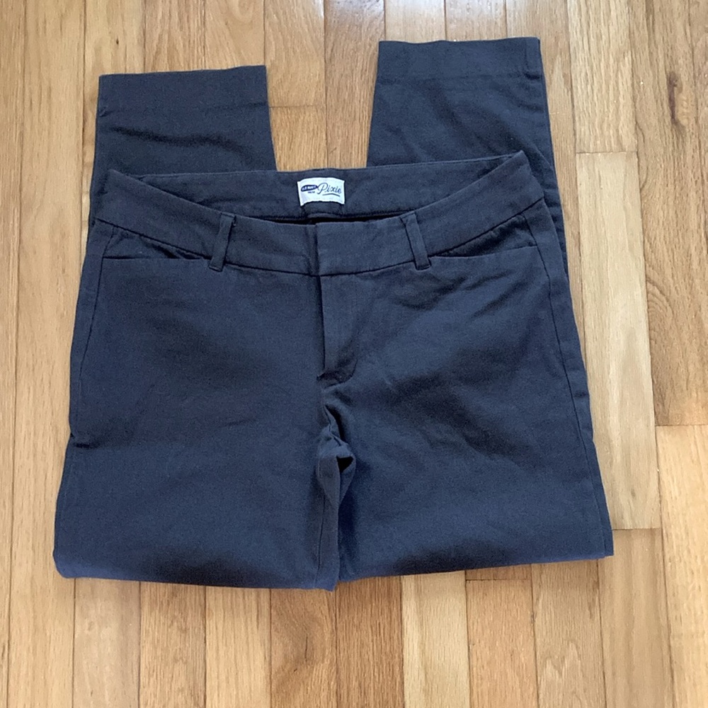 Old Navy The Pixie Ankle Blue/Grey Pants Size 10 EUC